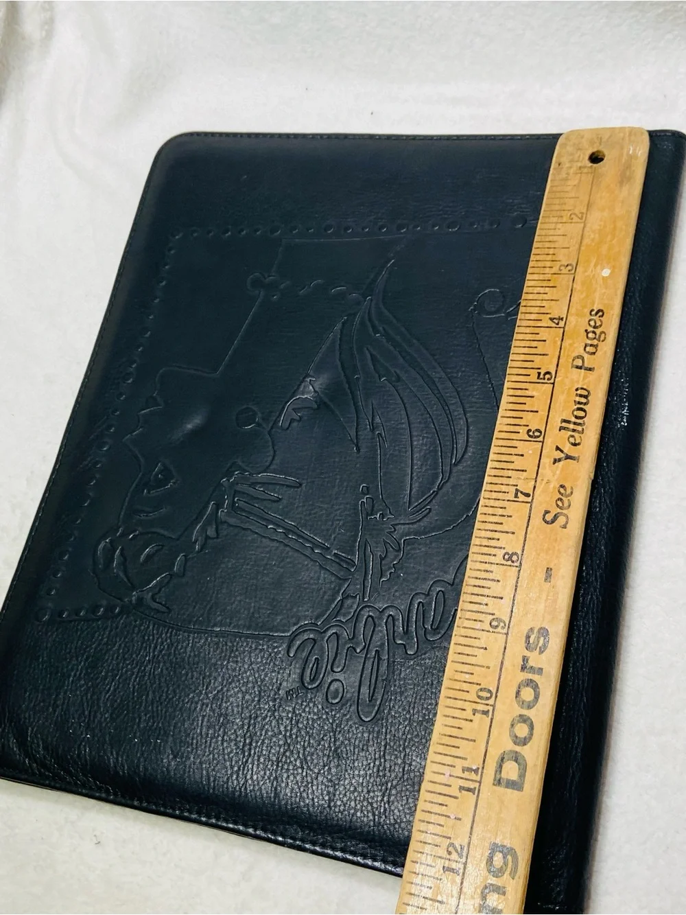 1990s Mattel Barbie Embossed Padfolio Portfolio Organizer 10x12” Barbie